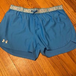 Light Blue Under Armour Athletic Shorts